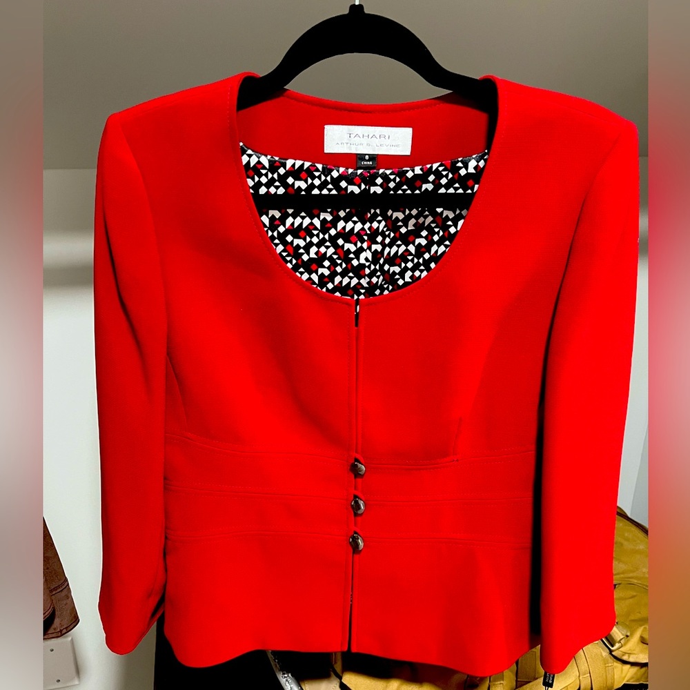 Womens red blazer - Elie Tahari Size 8 NWT